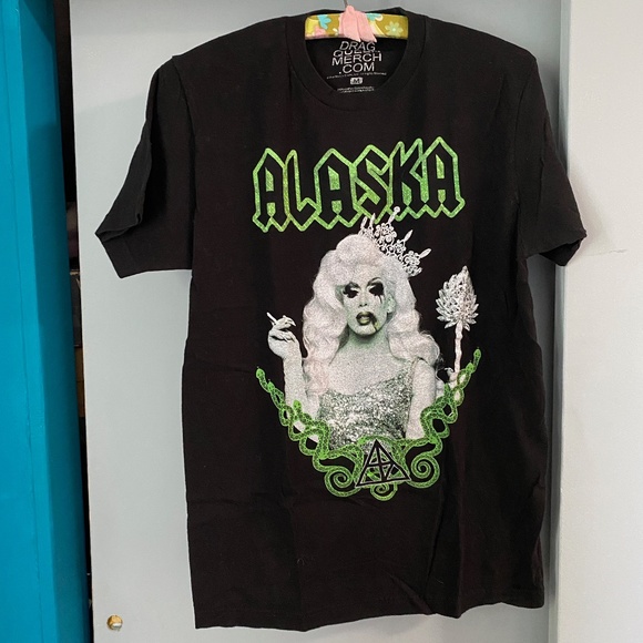 Hot Topic Other - ALASKA Drag Queen T Shirt Green on Black